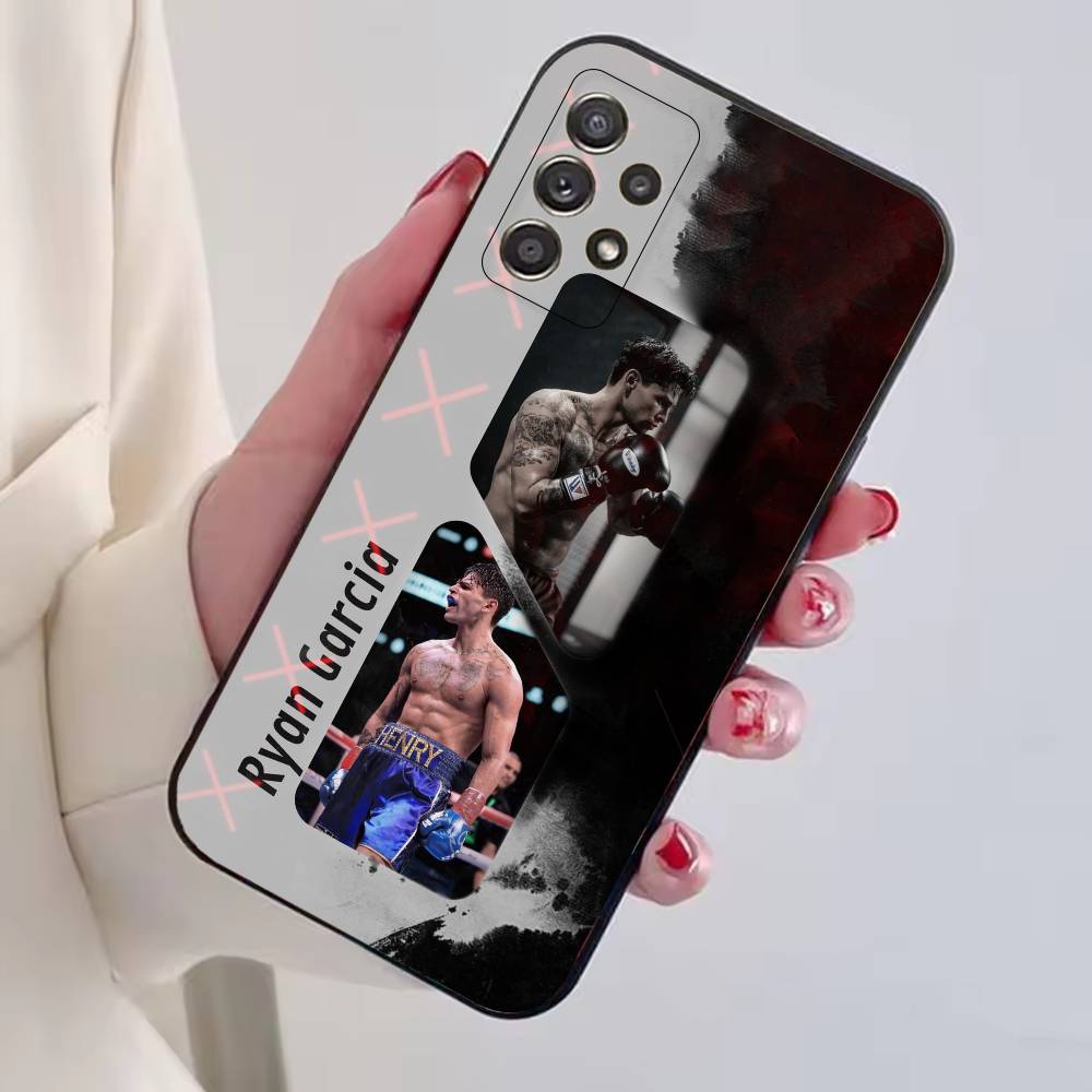 R-Ryan Garcia Boxing Star Phone Case Black Silicone Soft For Samsung S25,S24,S21,S22,S23,S30,Ultra,S20,Plus,Fe,Lite