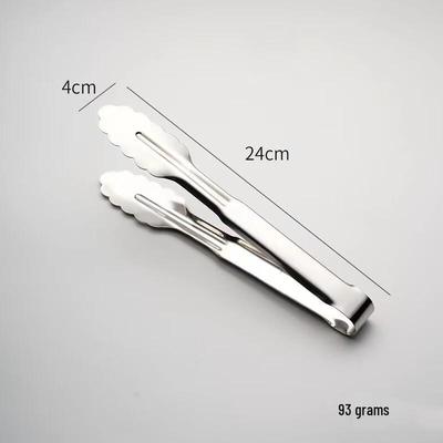 Thickened Stainless Steel Camping BBQ Tongs