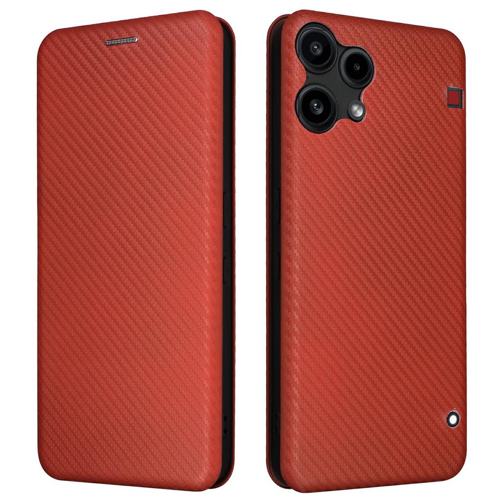 For Nothing Phone (3a) Lite 5G Case Carbon Fiber Texture Drop-Proof PU Leather Phone Cover