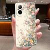 For Realme C67 4G RMX3890 Case C55 RMX3710 Casing Fashion Flower Clear Soft TPU Cover For Realme C67 C 67 C 55 RealmeC67 Bumper