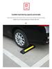Rubber-Plastic Double Wheel Stopper Parking Device