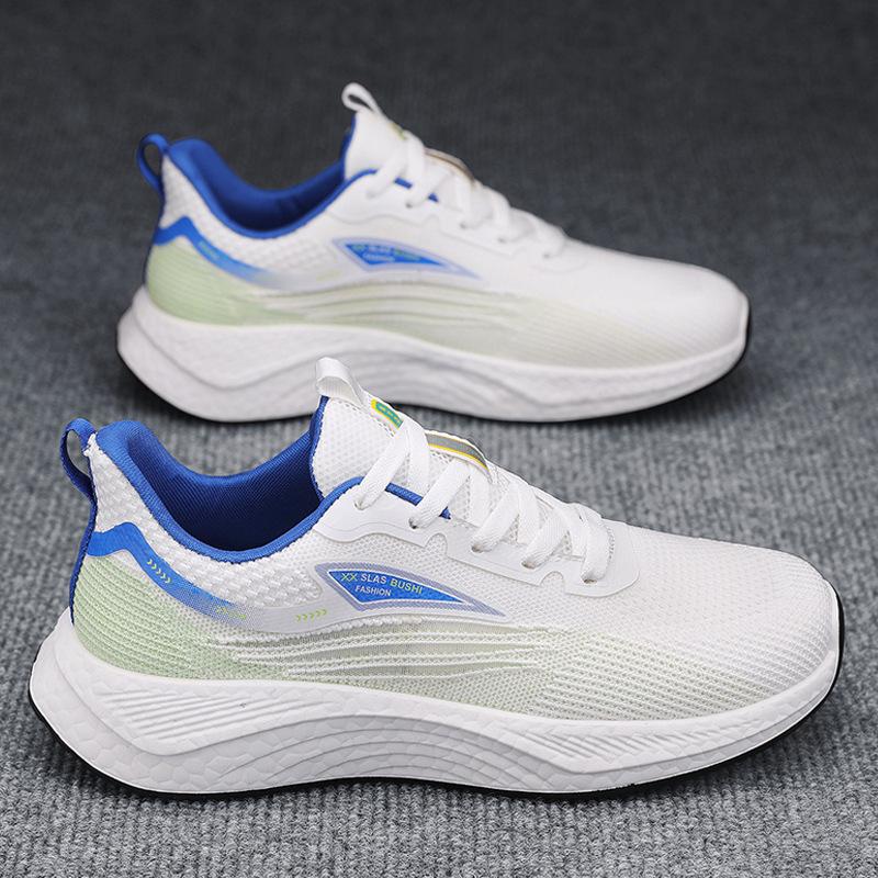 

2024 spring and summer mesh breathable and light men s shoes fly-woven sports shoes casual Korean version coconut shoes fashion dad shoes men 39