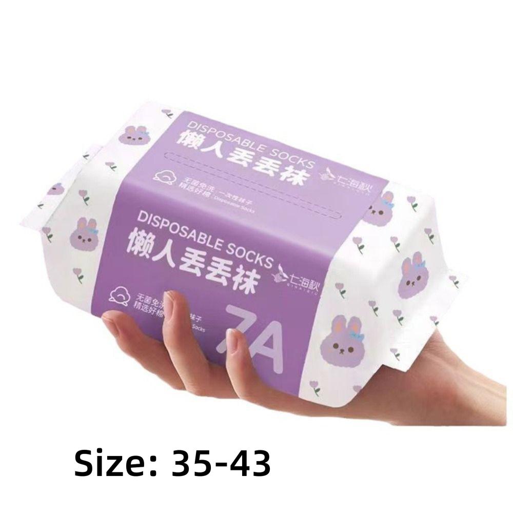 White Black Grey Disposable Socks 35-43 Travel Supplies Socks Portable Disposable Stocking  Unisex