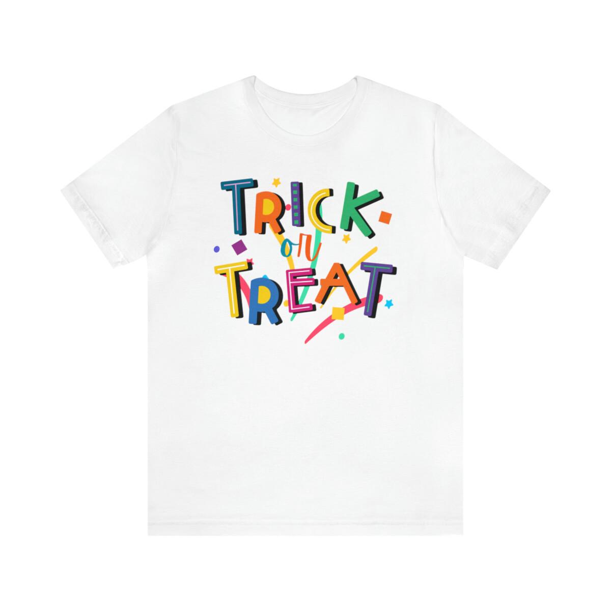 Trick or Treat Halloween Candy T-Shirt Bella Canvas 3001Unisex S разноцветный