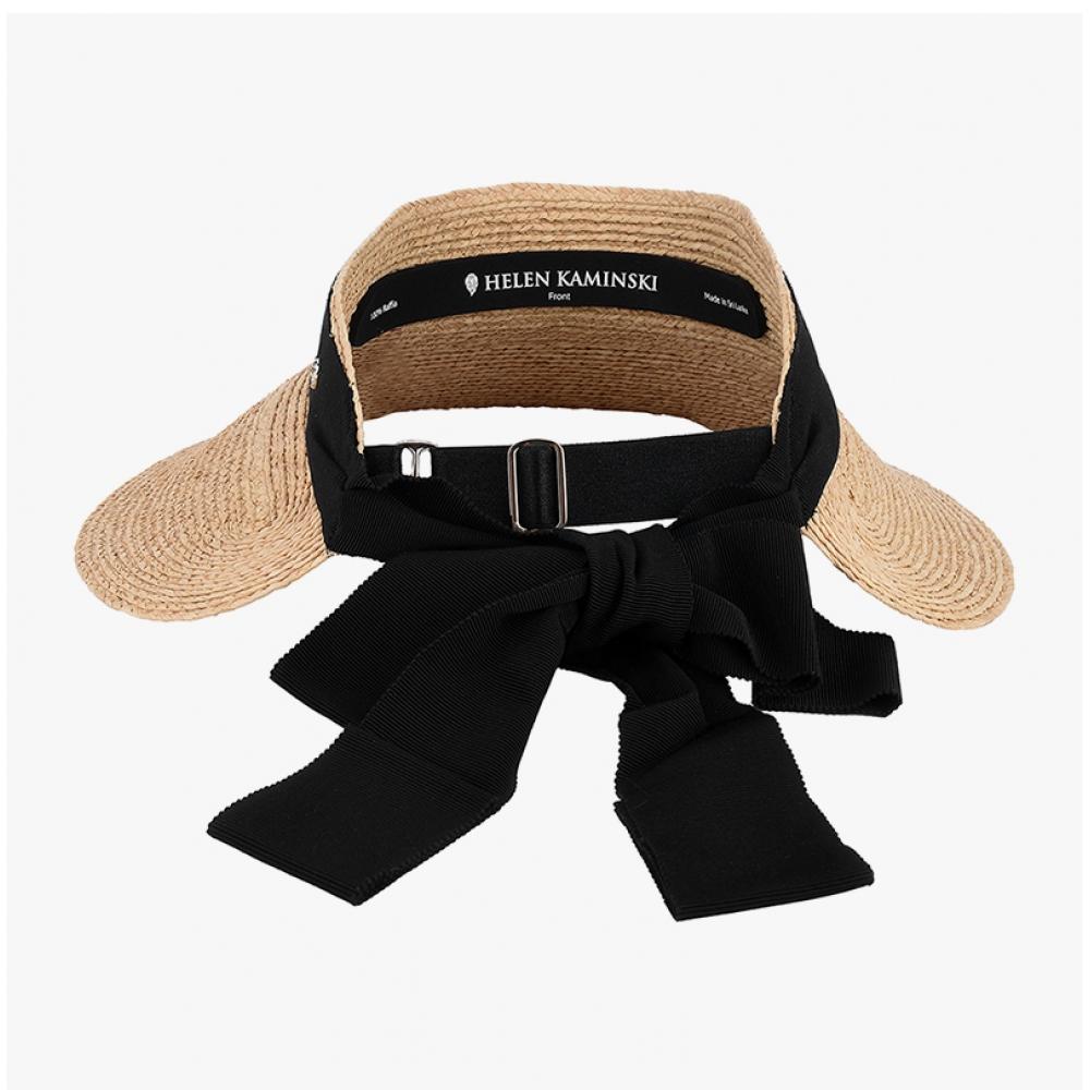 Helen Kaminski Rosalie Natural Negru Vizor Pălărie de Soare Pălărie51251