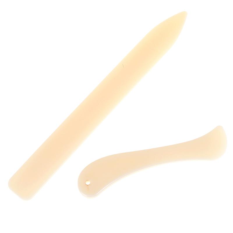 2Pcs Bone Folder Craft Tools Leather Scoring Folding Creasing Paper Accessory