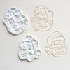 Christmas Cookie Cutters Santa Claus Shaped Baking Molds Xmas Biscuit Embossing Mould Kitchen DIY Cake Dessert Decor Accessories