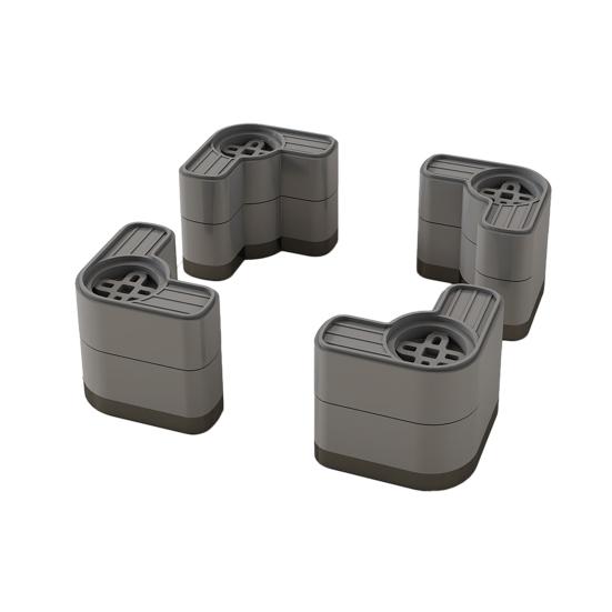 

4 шт. Антивибрационные подкладки для стиральной машины, Снижение шума, Амортизирующие ножки, Противоскользящие L-образные подкладки для сушилки, холодильника, мебели, кровати, стола, стула, дивана Dual Layer