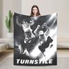 Turnstile Rockband Tourdecke Mehrere Größen Weiche Flauschige Plüsch Überwurfdecken für Couch Sofa und Bett