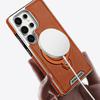 360 Rotating Bracket Luxury Business Magnetic Phone Case for Samsung S26 Ultra S25 S24 Plus S23 Kickstand Comfortable Grip Cover