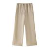 Fashion Style 2024 Summer New Arrival Women's Clothing Elegant Pure Linen Suit Outwear High Waist Straight Pants 6046582