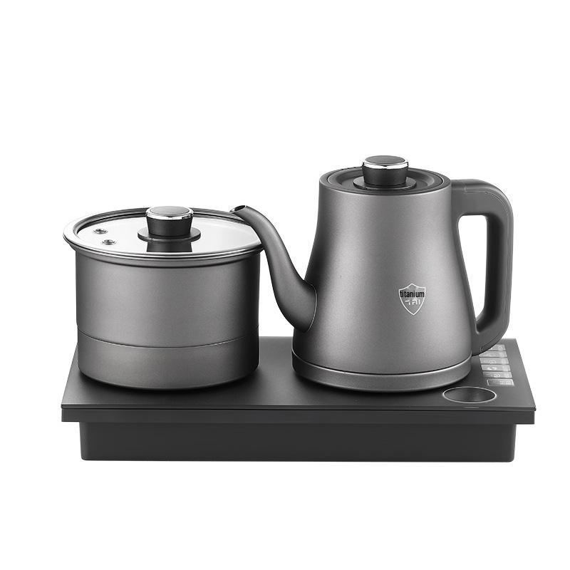 Pure Titanium Auto-Fill Electric Kettle with Tea Brewer and Anti-Overflow Feature
