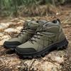 626 Men's Shoes Outdoor Hiking High Top Leather Surface Wear-resistant Off-road Oversized Workwear Sports