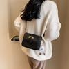 2023 Winter New Bag Female Trendy Fashion Shoulder Bag Casual Niche Small Square Bag Korean Personality Diagonal Cross Bag