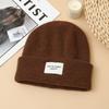 Autumn and winter hats Women's wool hats Big head circumference shows small face Baotou hat Fleece ear protectors Warm knitted hat