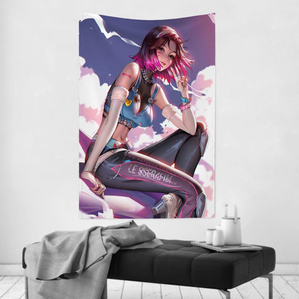 Game The Overwatch 2 Tapestry Room Decor Wall Cloth Party Hanging Background Room Decor Baby Room