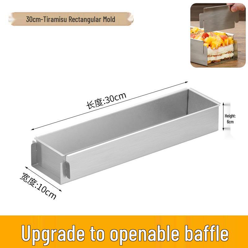 304 Stainless Steel Rectangular Baking Tray and Cake Mold Set