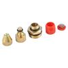 Adjustable Coverage 3pcs Spray Nozzle Set for Misting and Irrigation 12 Inch Brass Atomizing Nozzles for Small Area Agriculture
