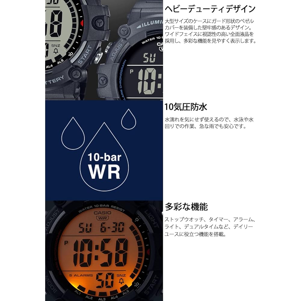 Casio] Watch Casio Collection [Genuine Japan] AE-1500WH-1AJF Men's Black