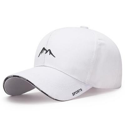 Embroidered Mountain Sunshade Baseball Hat, Fashionable Sandwich Brim Letter Baseball Hat