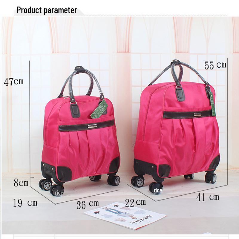 Oxford Universal Faltbarer Reise-Trolley-Tasche - Großes Fassungsvermögen, Unifarbe, Handgepäck für Frauen