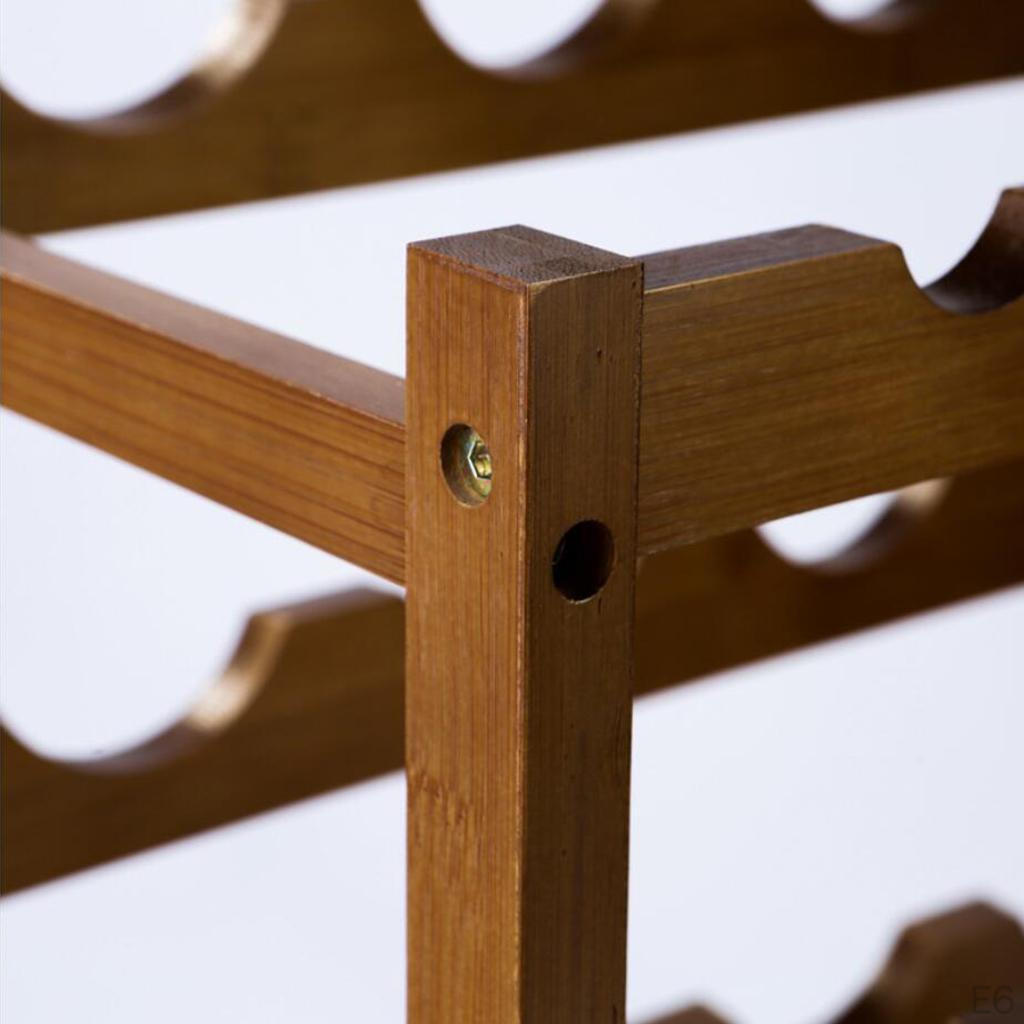 RACK Holder Wood Stand Bottle Storage Shelf