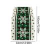 Checkered Snowflake Christmas Table Runner, Seasonal Winter Kitchen Table Decoration, Suitable For Home Party Decoration