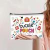 Zipper Closure Cosmetic Bag Print Pattern Makeups Organizer New Cable Organizer Bag  for Office