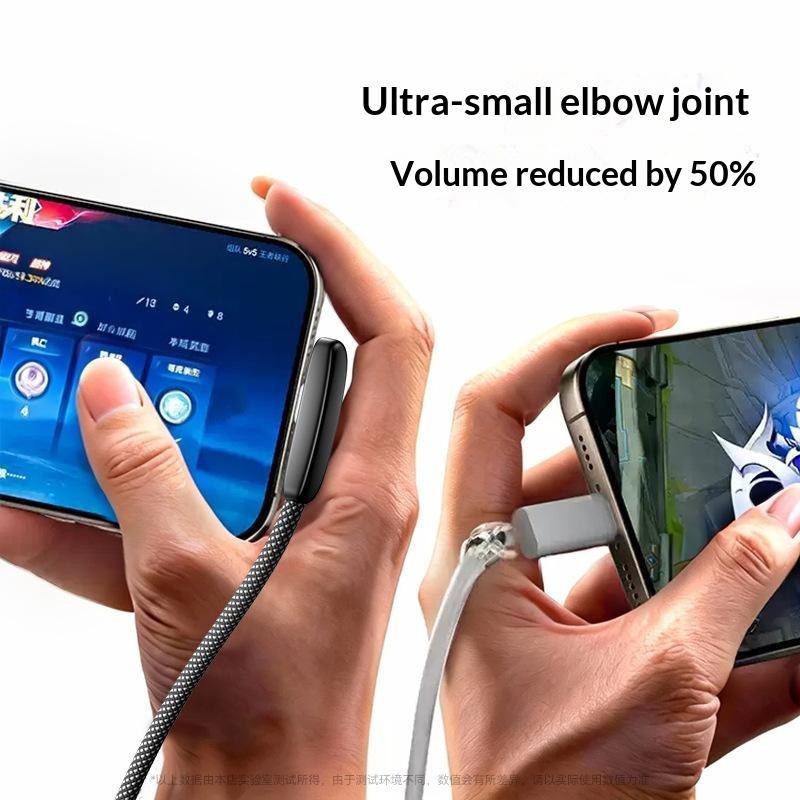 90 Degree Usb Type C Cable 60/100W Quick Charging Data Transfer Cables Portable Right Angle Usb-C Wire Type Fast Charging Cable