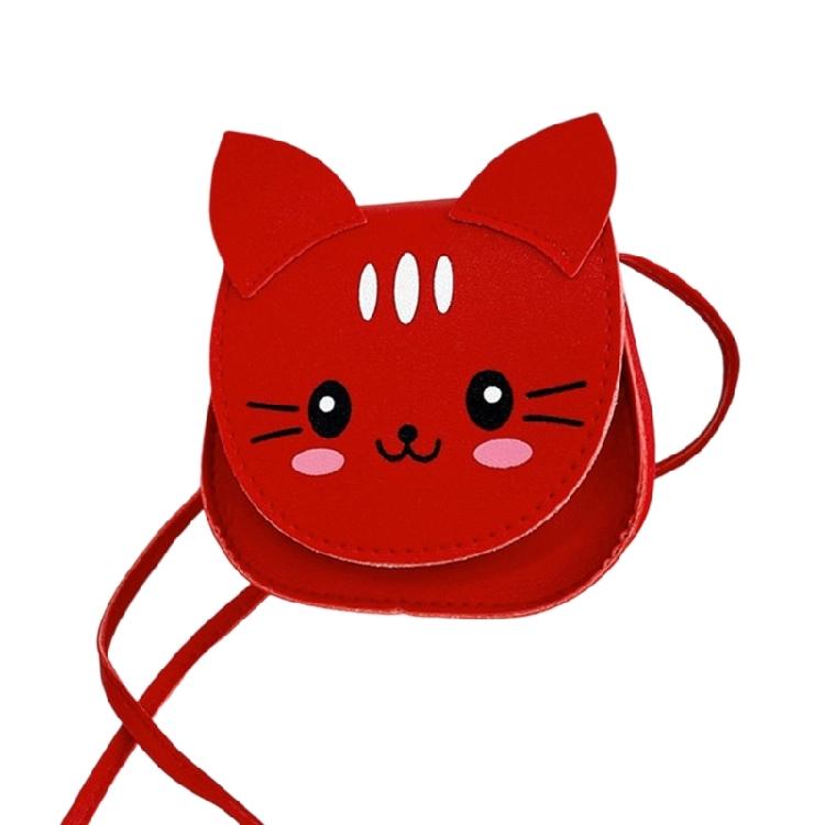 Unique Cats Pattern Shoulder Bag For Children Compact Size Adjustable Strap Crossbody Bags Girls Fashionable Mini Purse