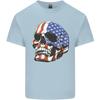 A USA Human Skull Flag America Kids T-Shirt Childrens