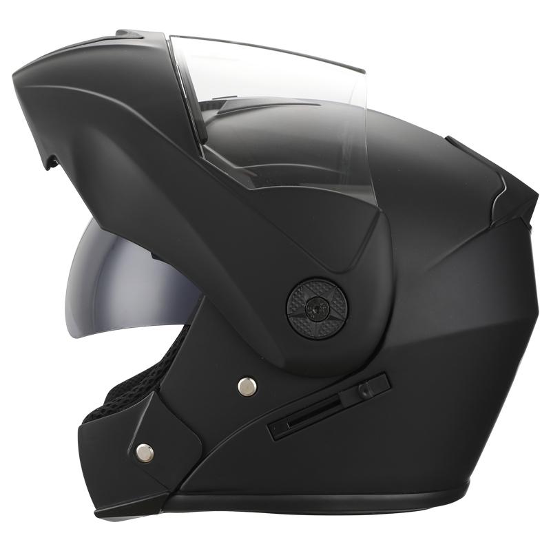 Safety Motorcycle Helmet DOT Flip Up Double Lens Unisex Helmet With Visor Cross Section Helmet Modular Flip Helm