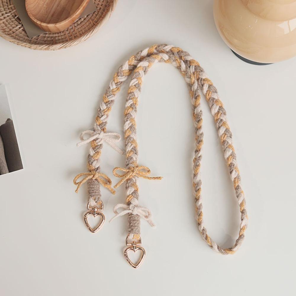 Handmade Phone Lanyard Weaving Crossbody Bag Strap Cute Phone Wrist Strap