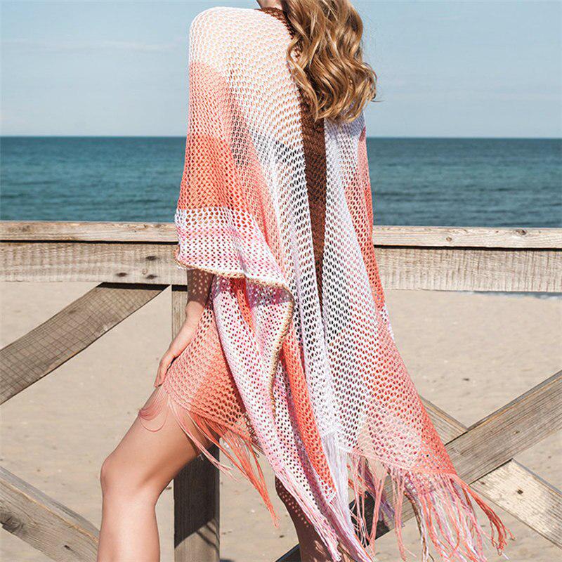 Oversize Crochet Beach Dress Cover up Sarong Kaftan Beach Tunic Plage Bathing Bikini Cover up Q900