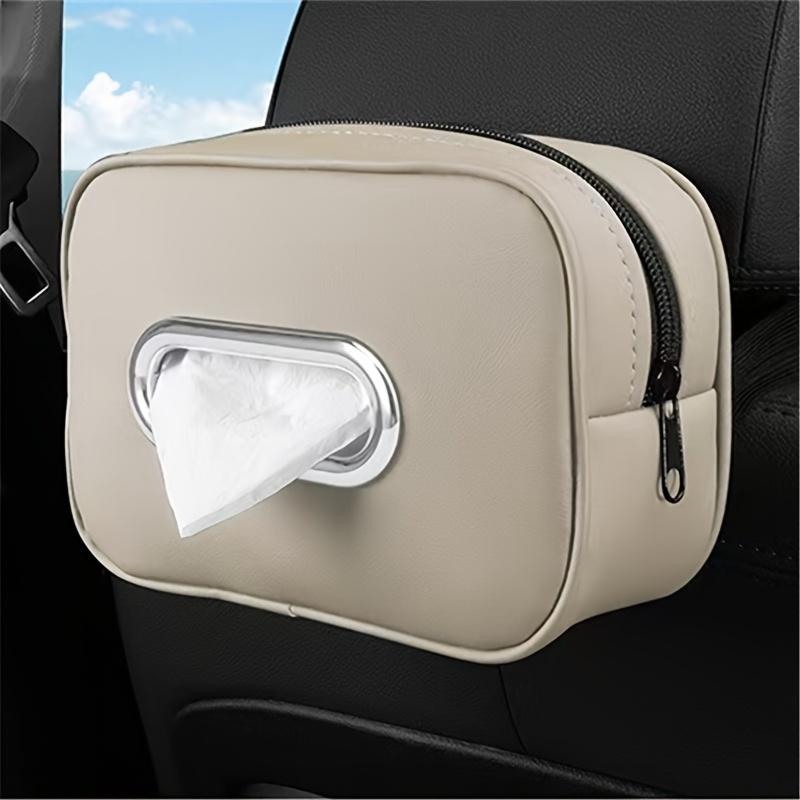 Cross Border New Backrest Hanging Car Paper Box, High-end Armrest Box, Napkin Paper Hanging Bag, Car Tissue Box