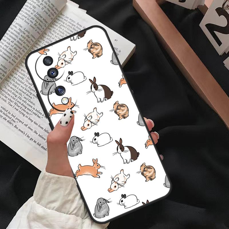 

Rabbits Bunnies For Honor Magic 8 Pro 7 5 6 Lite Case For Honor 400 200 70 50 X8c X8b X9a X9b X9c X9d Win RT Honor 200 Pro