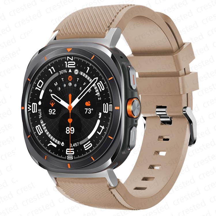 

Классический Спортивный Силиконовый Для Samsung Galaxy watch 7 ultra Ремешок 47мм Аксессуары пояс correa Браслет galaxy watch 7 FE ремешок 40мм 44мм 44 Galaxy 7 Ultra 47mm