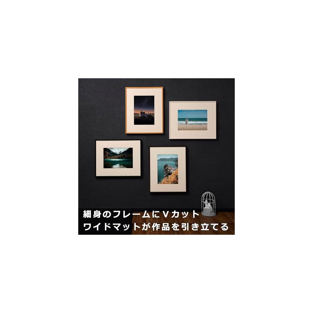 HAKUBA ZERO Frame GA-01 A4 size Natural. Features an acrylic front panel. Lightweight resin