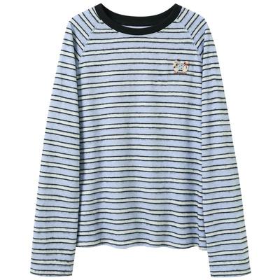 SanCai Women's Striped Long Sleeve T-Shirt