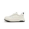 Tianmei Yi Women's Lace-Up Thick-Soled White Shoes