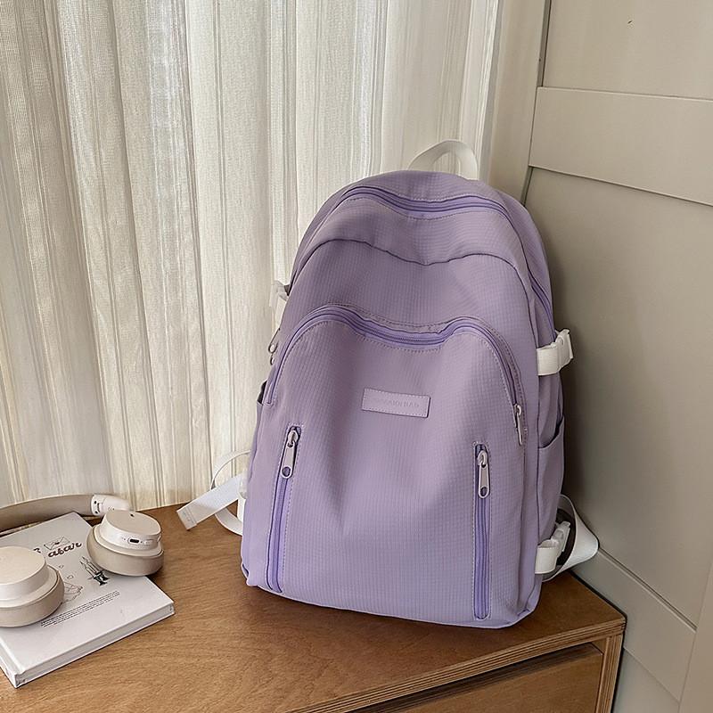 Fashion Capacity Big Backpack With Solid Color Design And Letter Decor For Daily