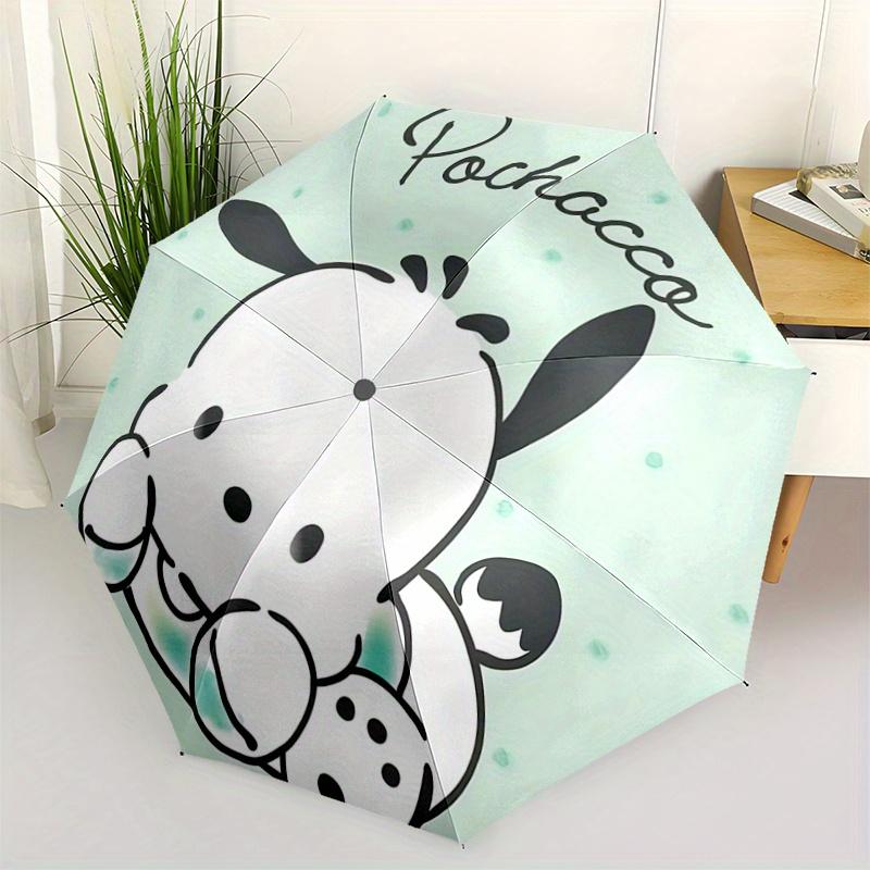 

1pc Sanrio Pochacco Automatic Opening and Closing Folding - A Good Choice for Gifts, Fashionable and Convenient Umbrella With Cute Cartoon Characters,