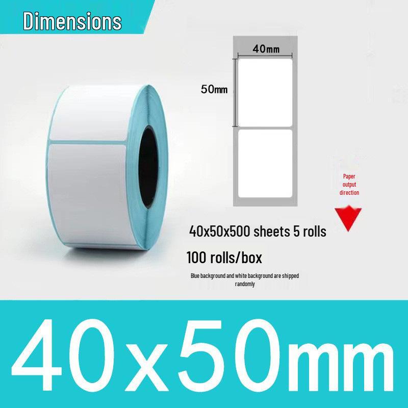 Three-Proof Thermal Label Paper 100x100mm & 70x20mm - Customizable for Label Printing