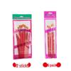 Red Handle Nylon Bristle Brushes for Oil, Watercolor & Gouache Painting