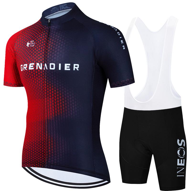 Letni oddychający kombinezon rowerowy na ramiączkach z krótkim rękawem