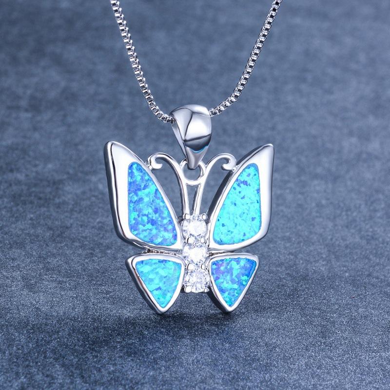 Wish Orbo butterfly + three white diamond pendant necklace + CM supply