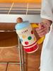 Cute Cartoon Large Capacity Insulated Coffee Cup for Girls Portable School Drinking Water Cup Stainless Steel Straw Cap