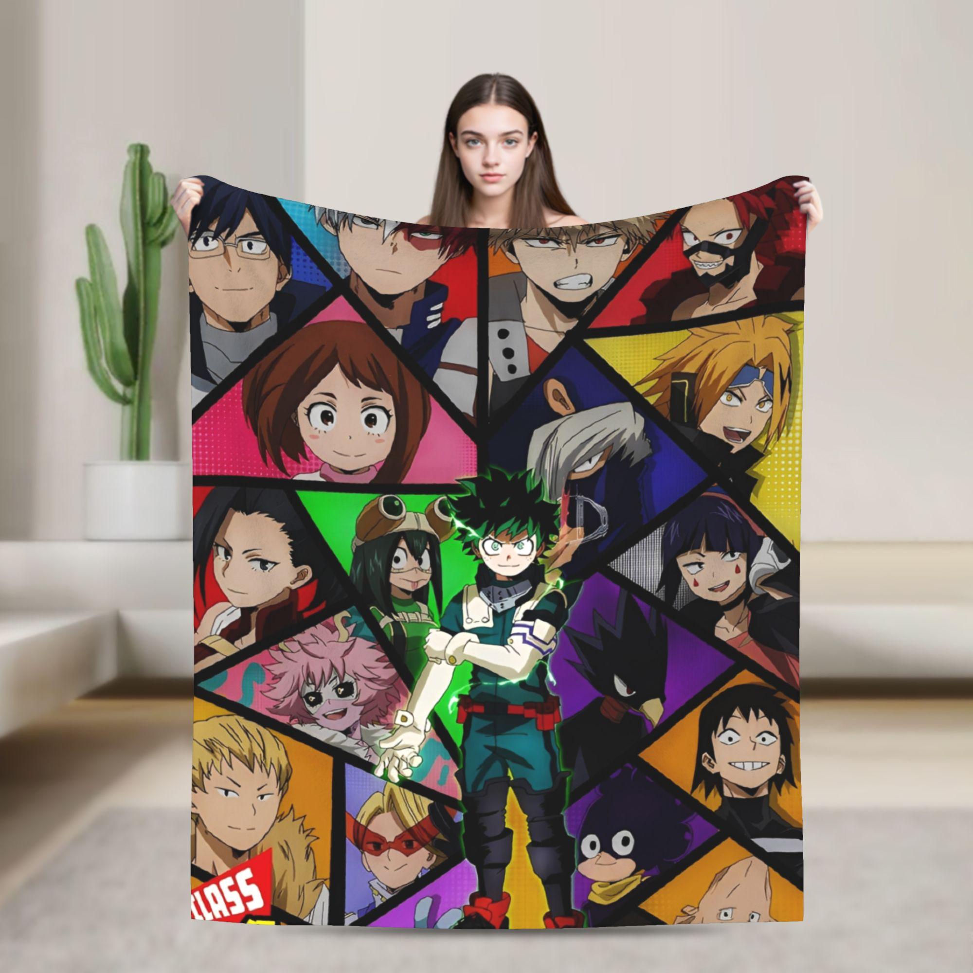 

Моя геройская академия Класс 1-А Фланелевый плед Зимний MHA Аниме Многофункциональный Супермягкий Плед для дивана 30x40in