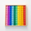 Transparent Rainbow 3D Building Blocks: Educational Acrylic Cubes for Children