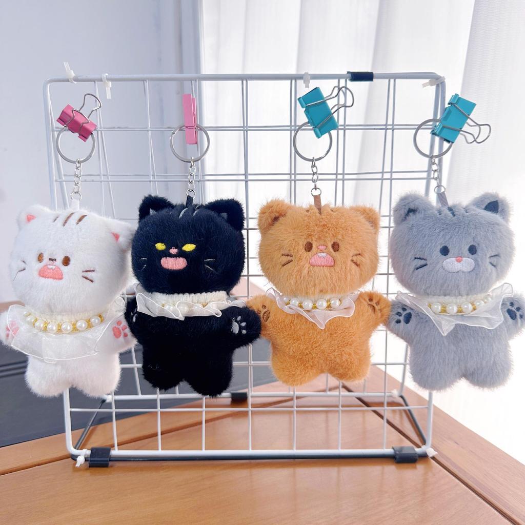 Mini Plush Toy Claw Machine Keychain Charms